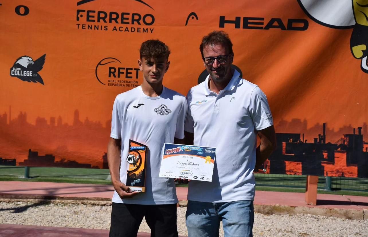 Sergio Prádanos Galerón campeón en dobles y finalista en individual en el Máster Warriors Tour